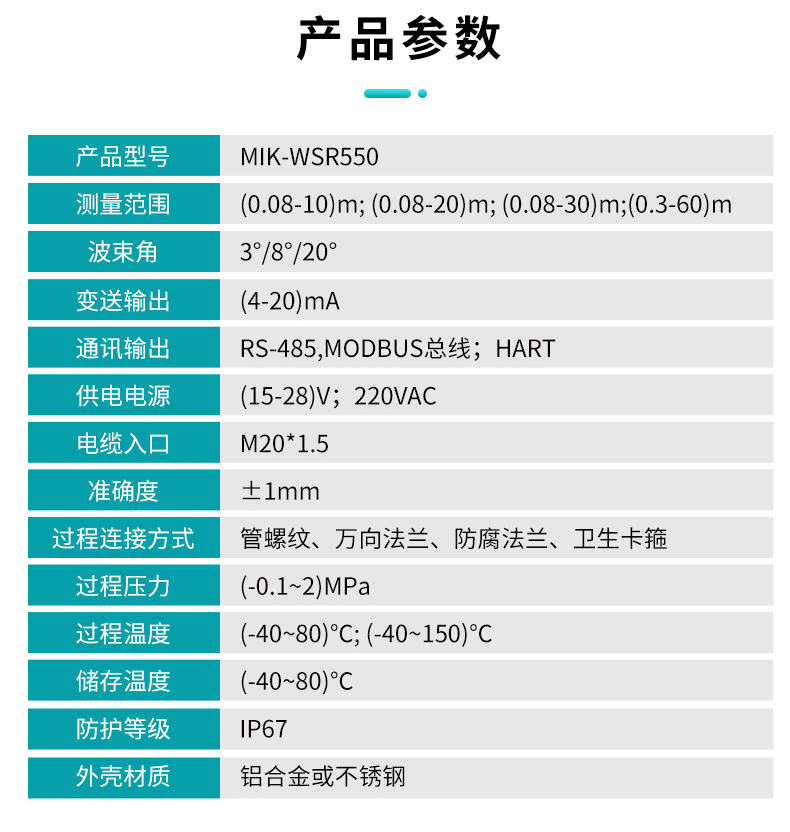 WSR550雷达液位计参数.jpg